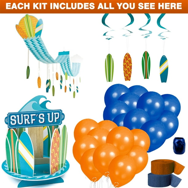 12 Piece Pack Fun Express Surfs Up Surfing Birthday Party Hanging Swirl Decorations 12 Piece Pack Fun Express Surfs Up Surfing Birthday Party Hanging Swirl Decorations